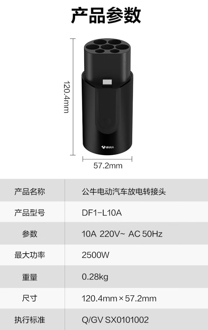 京东公牛 10A 放电转接头 DF1-L10A134.32 元直达链接