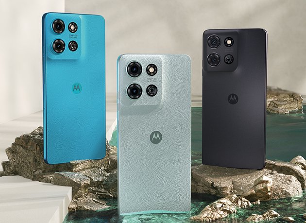 联想moto g75提供雨燕黑（PMMA）、孔雀蓝（素皮）、竹叶青（素皮）三种颜色及材质可供选择。