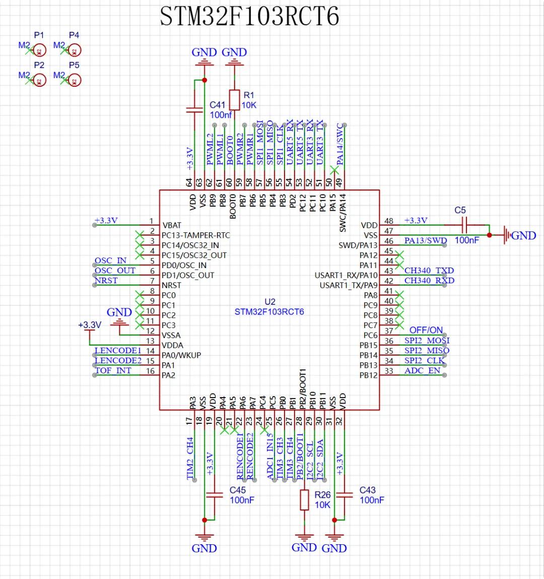 头部PCB实物图