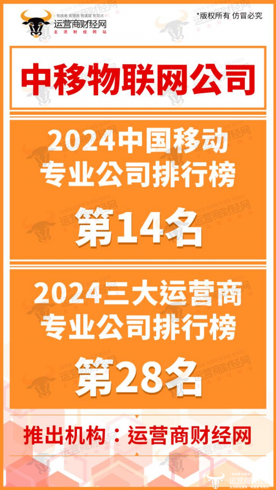 独家：中国移动物联网公司今年挺轰动！在专业公司中排名如何？