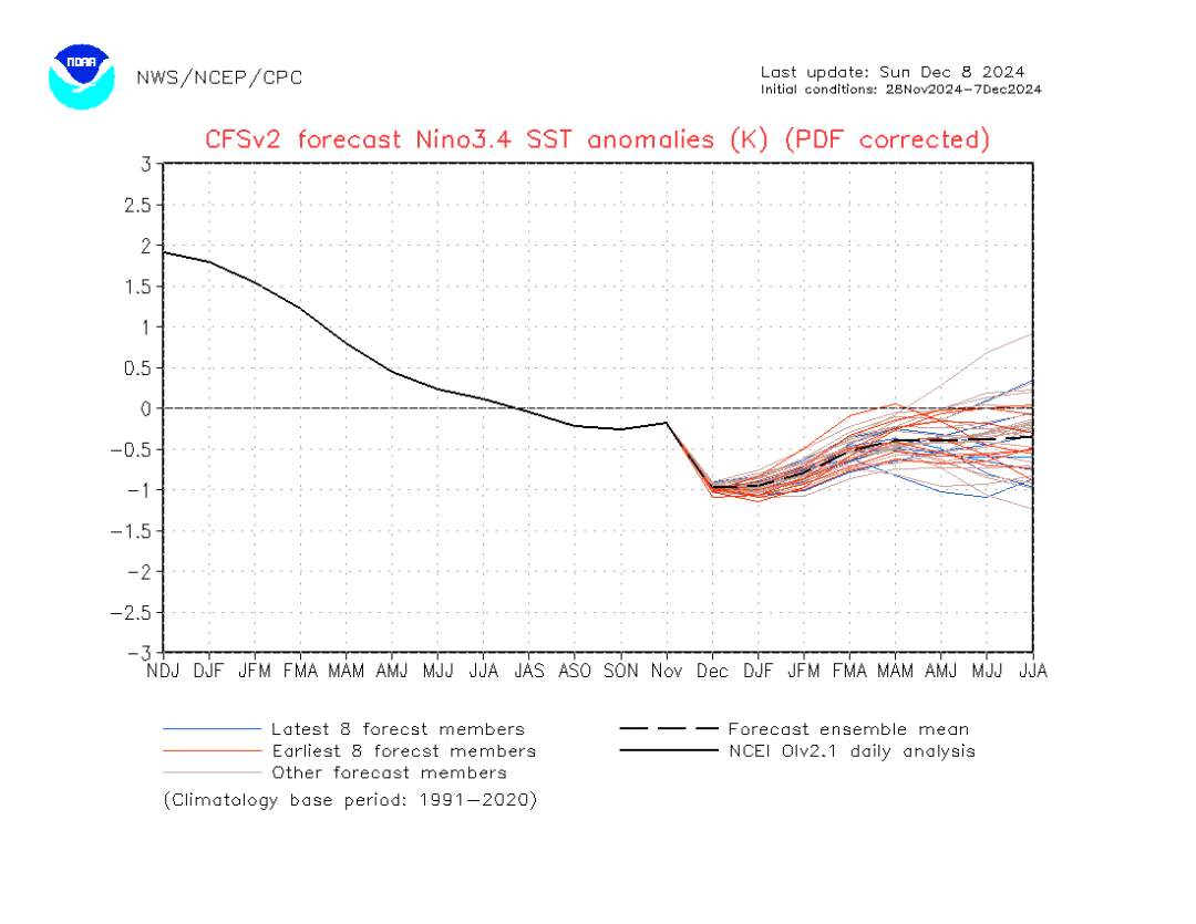 数据来源：NOAA，紫金天风期货研究所