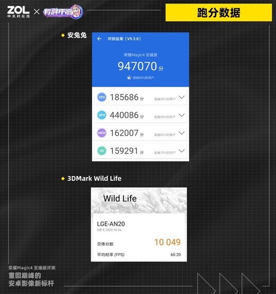 荣耀Magic4 至臻版基准性能测试成绩