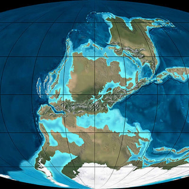 3亿年前地球各大洲位置